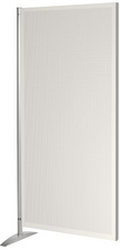 kerkmann akoestische wand Metropol, geperforeerd oppervlak, grijs-wit, 800×1750 mm