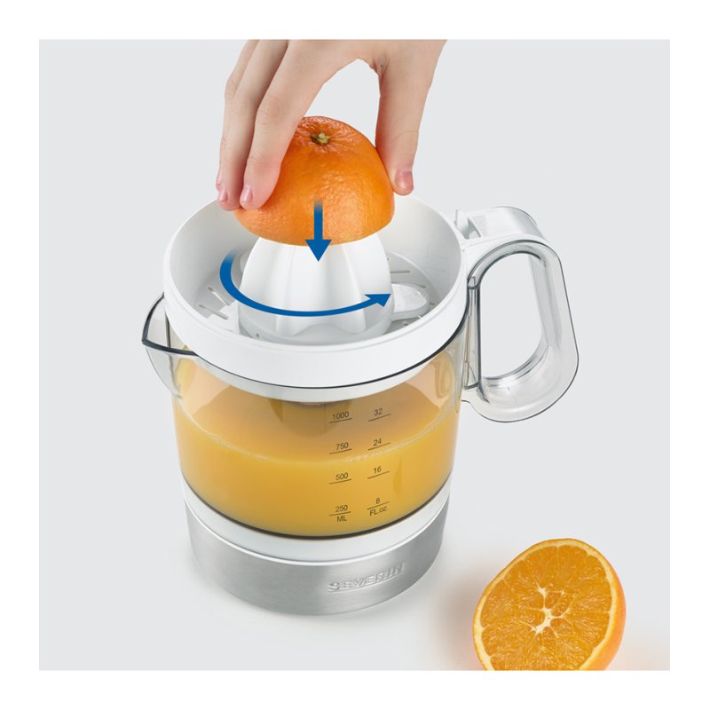 SEVERIN citrus press CP 3535, 1.0 litre, white