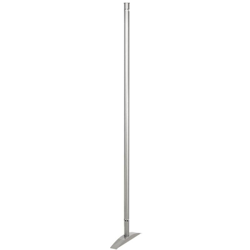 kerkmann perforatiewand Metropol, magnetisch, gepoedercoat alusilver, 800×1750 mm