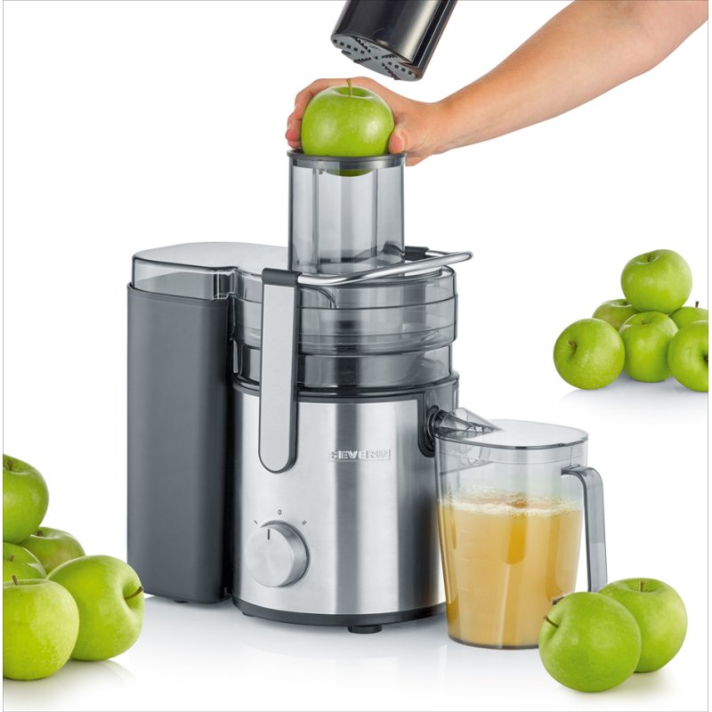 SEVERIN juice extractor ES 3570, stainless steel/black