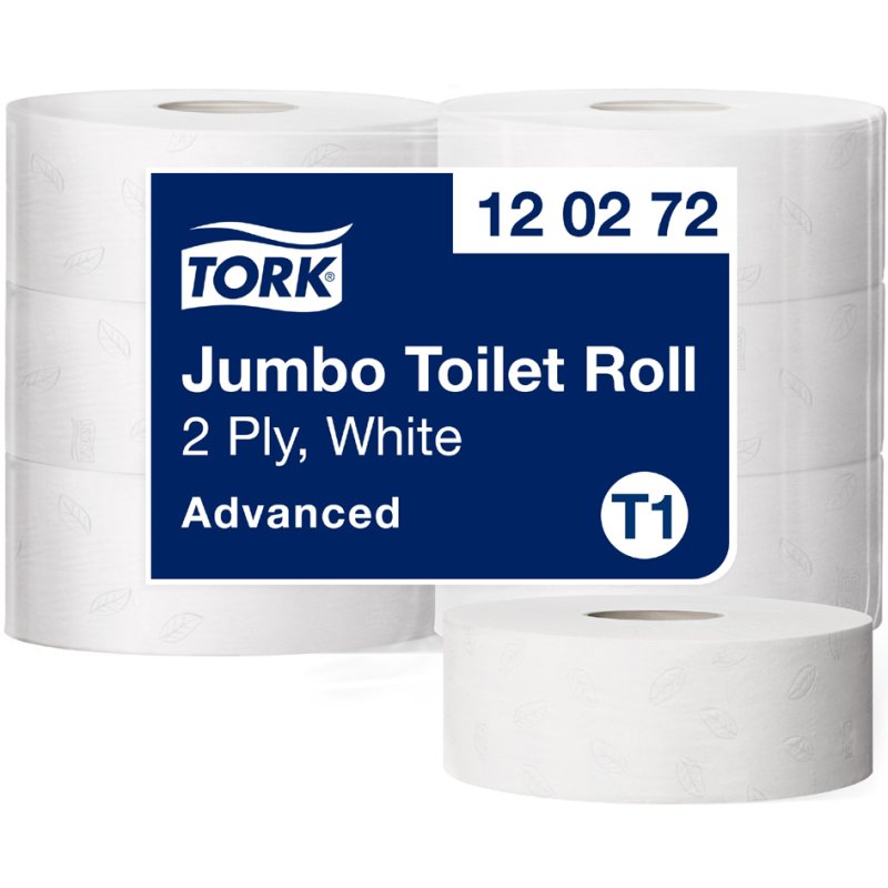 Tork papier toilette jumbo, 2 épaisseurs, blanc, 360 mètres
