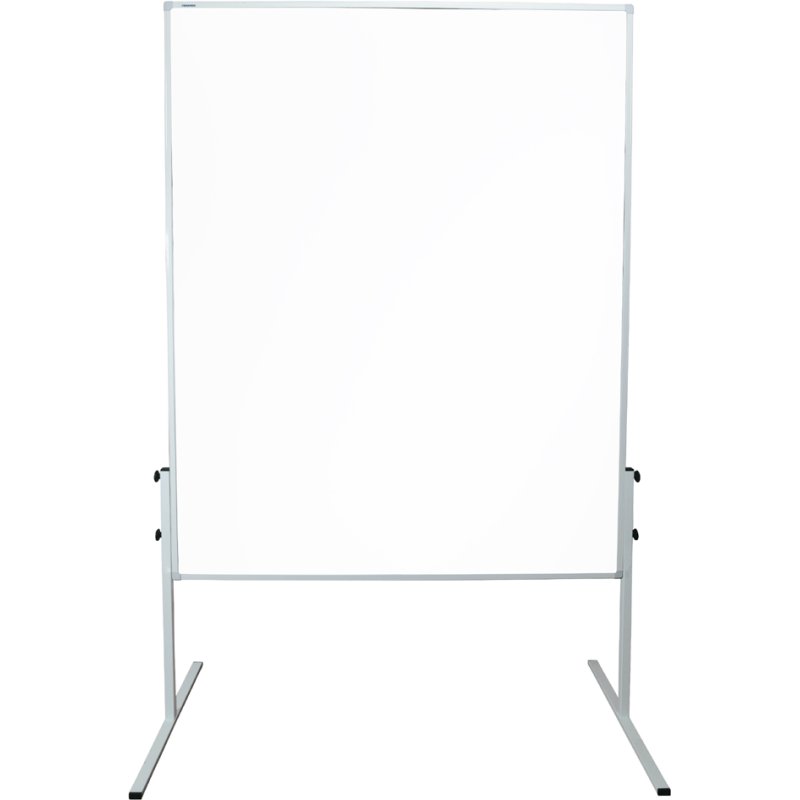 FRANKEN scheidingswand X-tra Line, acrylglas transparant, 1200×1500 mm, wit metaalframe