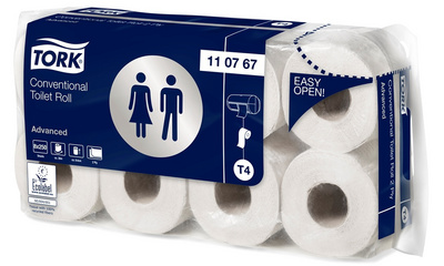 Tork toiletpapier T4, 3-laags, wit, 10 rollen
