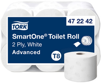 Tork grootrol toiletpapier SmartOne, 2-laags, 207 meter, 6 rollen