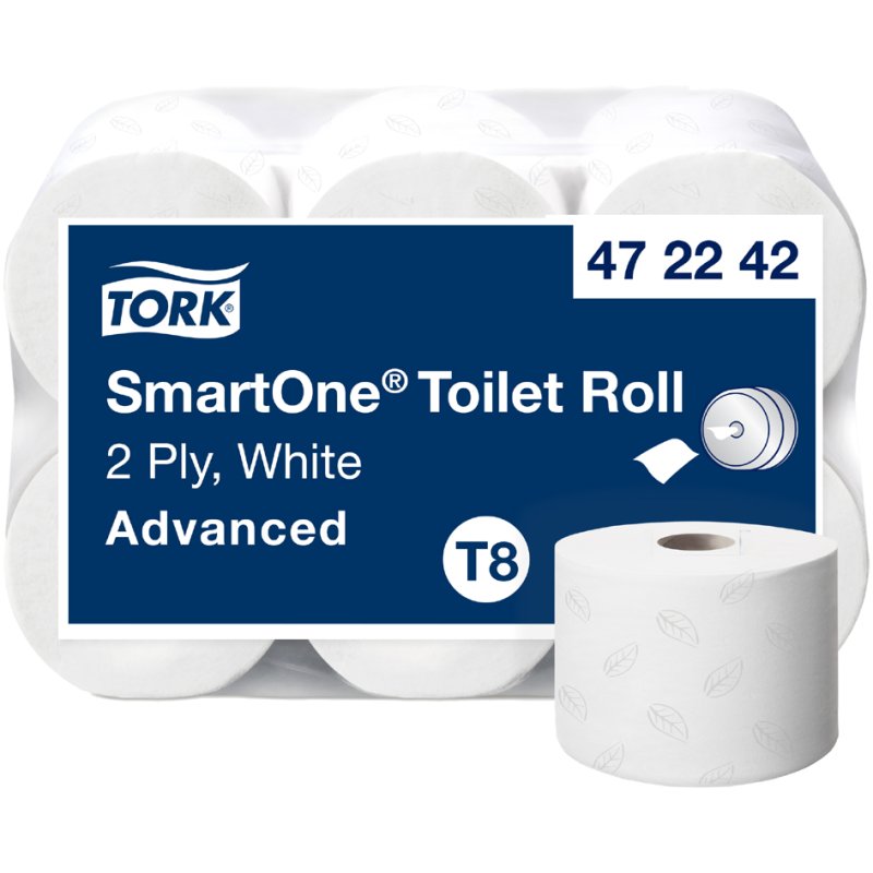Tork papier toilette SmartOne, 2 plis, 207 mètres, 6 rouleaux