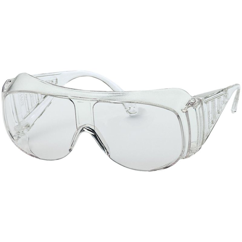 uvex over-spectacles, clear lens, colourless frame, for spectacle wearers
