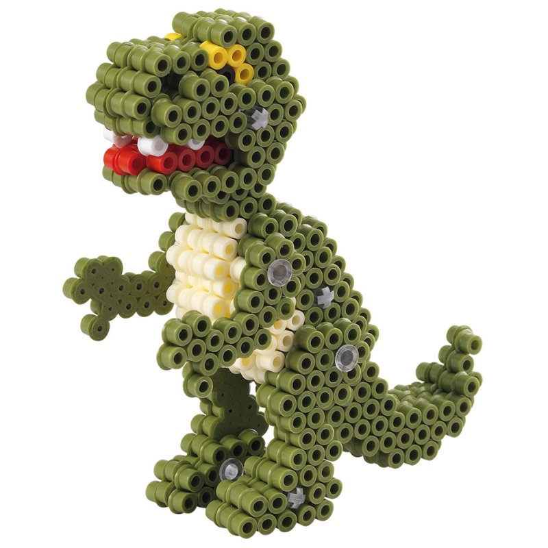 Hama bead ironing set midi 3D Dinosaurs, gift packaging, 2500 beads