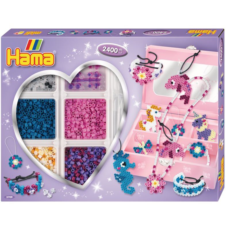 Hama iron-on beads Midi Creative Box, gift box, 5.0 mm, approx. 2,400 pieces