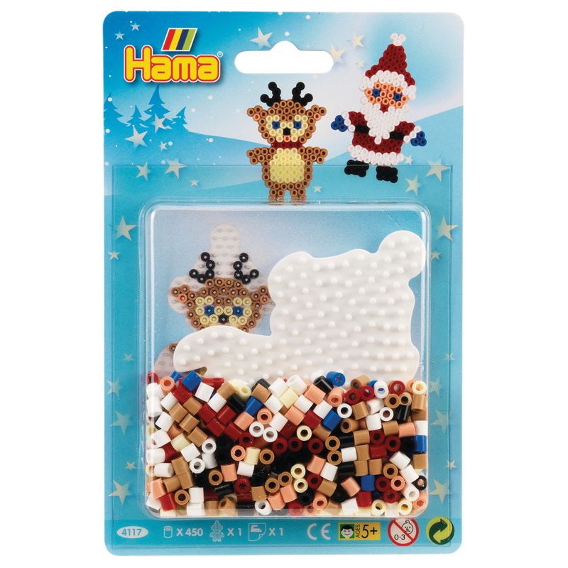 Hama perles à repasser midi Noël, 5,0 mm, environ 450 pièces