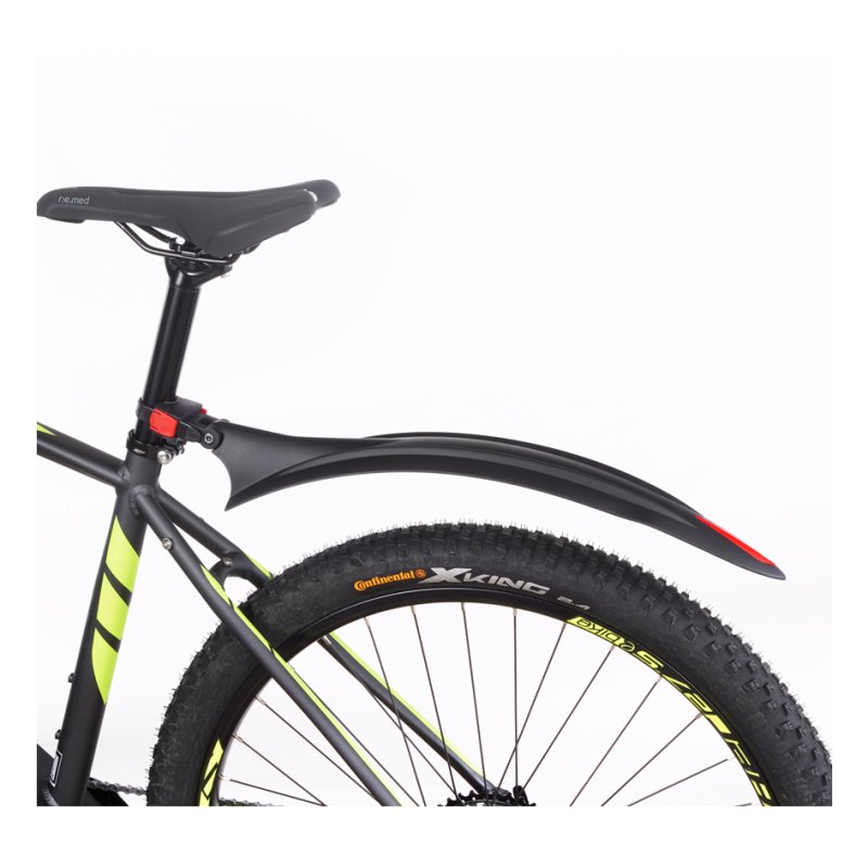 FISCHER bicycle mudguard set, plastic, quick-release