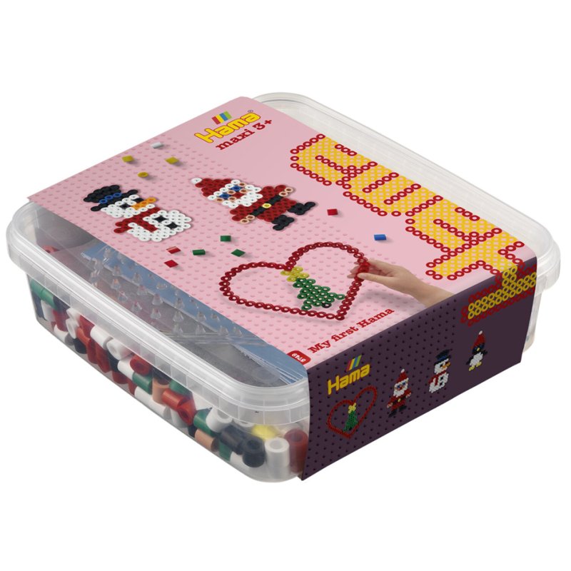 Hama fuse beads maxi heart shape, 600 pieces, 10 mm