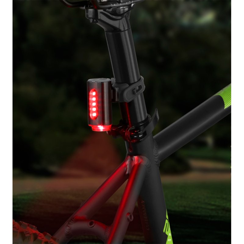 FISCHER feu arrière vélo TWIN, éclairage au sol 360 degrés, batterie Li-ion rechargeable