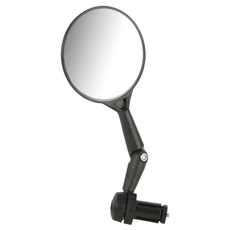FISCHER bicycle corner mirror, black, 3D adjustable, 19–22 mm
