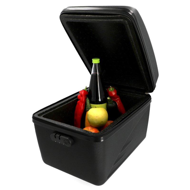 FISCHER boîte de transport isolée pour vélo, noir, 16 litres, étanche