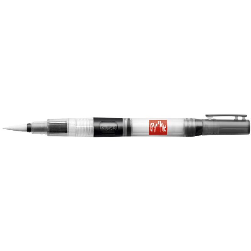 CARAN D'ACHE pinceau aquarelle avec réservoir d'eau, large, 20 ml, 10 pièces