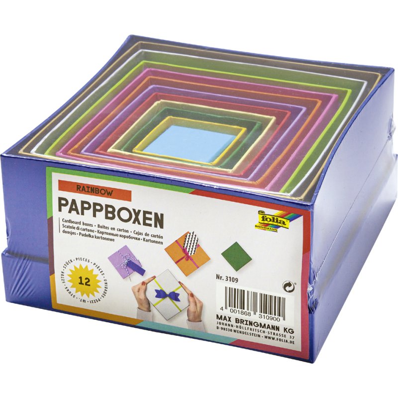 folia cadeaudozen Harten, 12 stuks, verschillende maten en kleuren, hartvorm