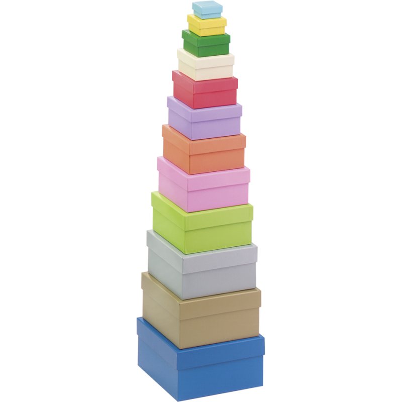 folia cadeaudozen Harten, 12 stuks, verschillende maten en kleuren, hartvorm