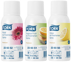 tork luchtverfrisser spray, fruitgeur, 75 ml, 3000 dosering