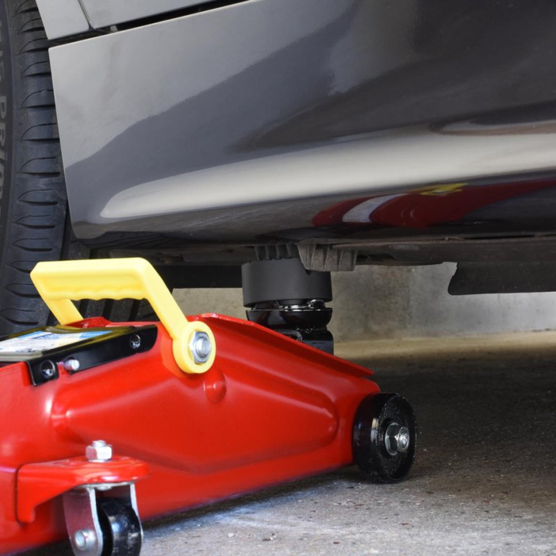 cartrend rubberen oplegger voor krik, zwart, volledig rubber, kegelvormige V-groef