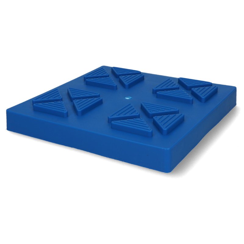 cartrend basisplaten voor steunpoten caravan, blauw, 210×210×30 mm, 4 stuks