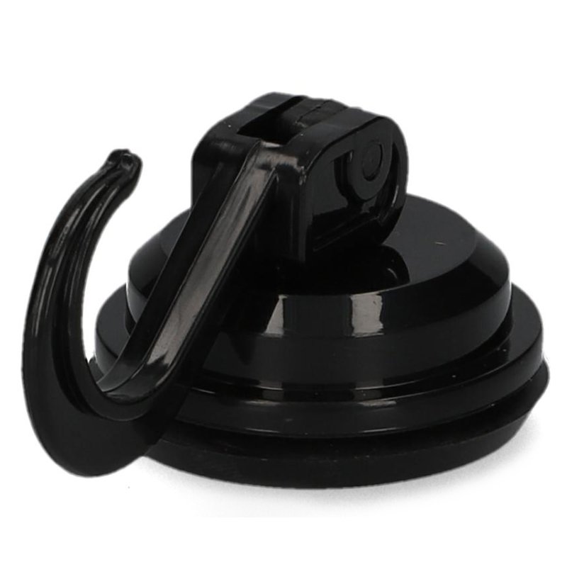 Cartrend crochets à ventouse, noir, capacité de charge 6 kg, 2 pièces