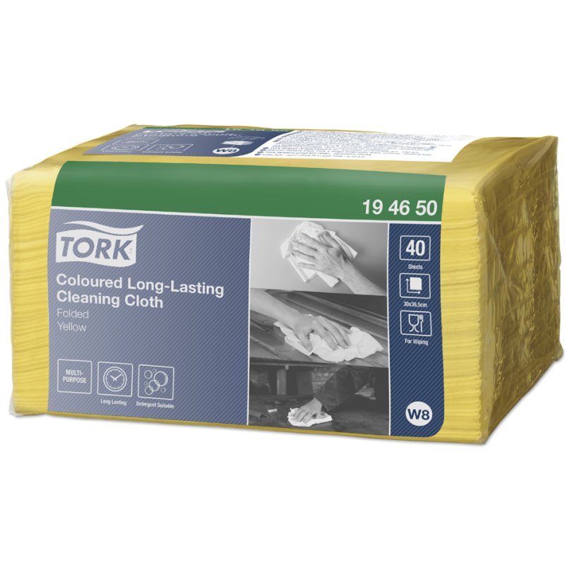 Tork chiffons tout usage, 385 × 300 mm, bleu, 40 pièces