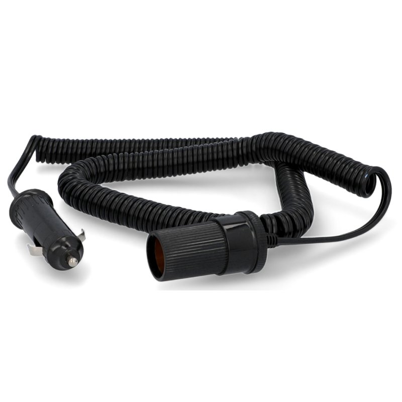 cartrend car extension cable 12V, coiled extendable, 5 metres