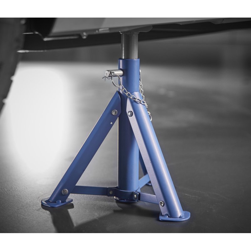 Cartrend supports d'essieu, charge utile 2.000 kg, bleu, réglable 276-363 mm