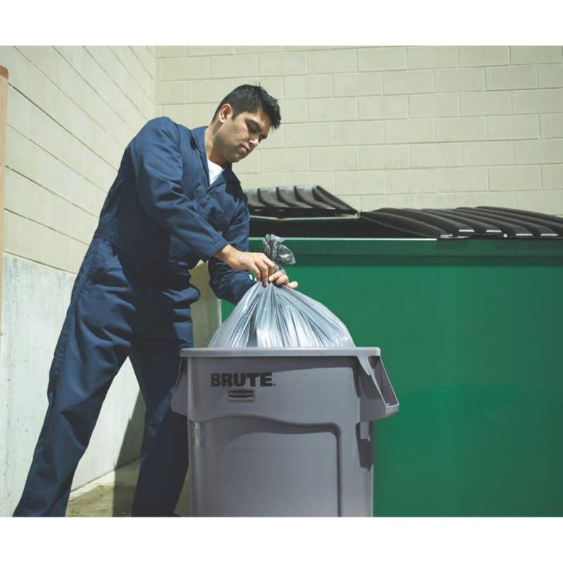 Rubbermaid conteneur BRUTE, 208,2 litres, gris, sans couvercle