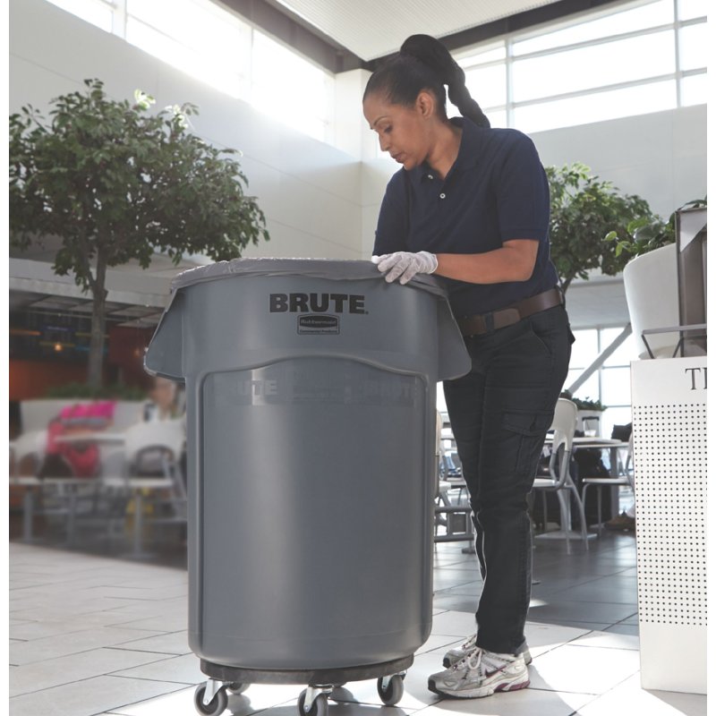 Rubbermaid conteneur BRUTE, 208,2 litres, gris, sans couvercle