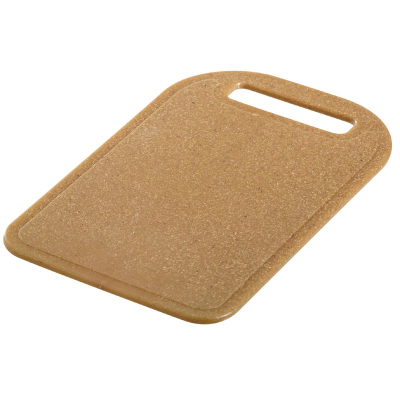 GastroMax BioMax snijplank, 350×250 mm, houtkleurig, met handgreep