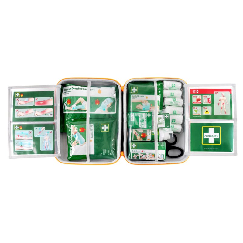 CEDERROTH verbrandingswondenset First Aid Burn Kit, zachte hoes, 3 formaten