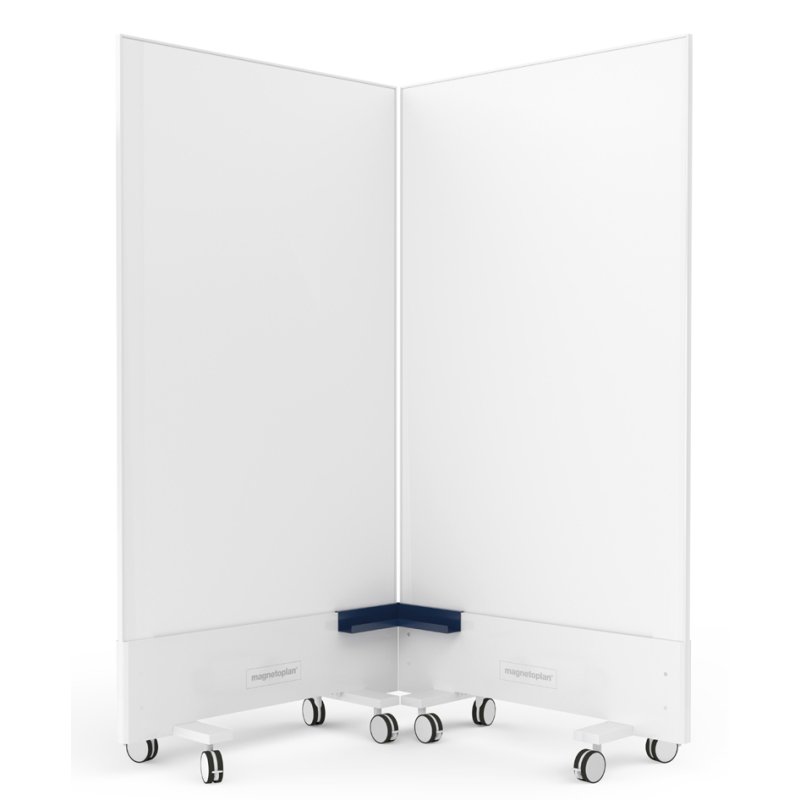 magnetoplan Infinity tableau blanc mobile, double face, surface émaillée, 98×153 cm