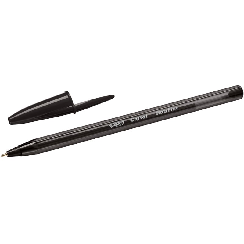 Bic Cristal Exact stylo à bille, noir, pointe fine, 0,3 mm