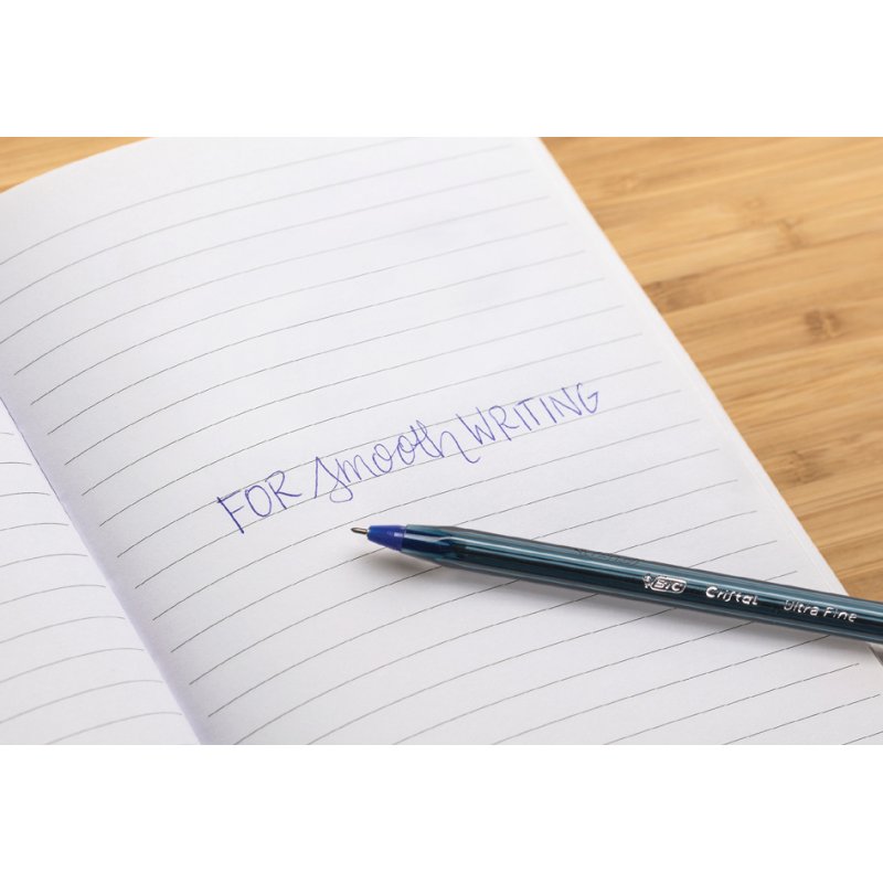 Bic Cristal Exact stylo à bille, noir, pointe fine, 0,3 mm
