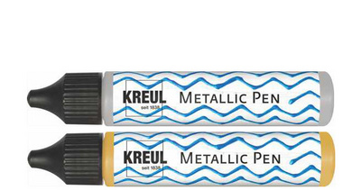 KREUL metallic pen, zilver, 29 ml
