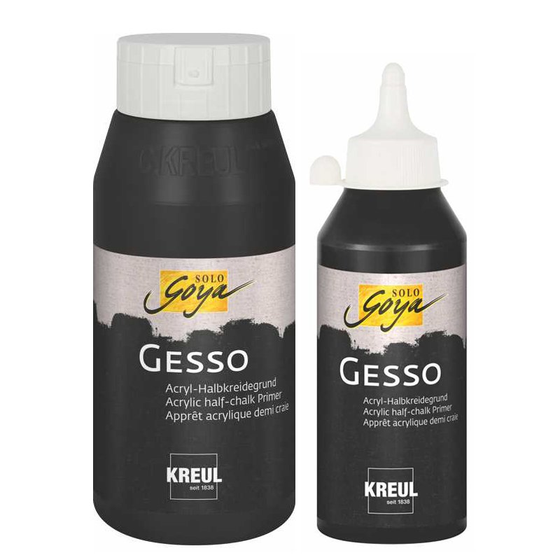 KREUL apprêt acrylique SOLO Goya Gesso, noir, 250 ml
