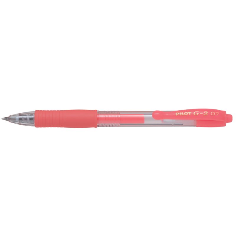 PILOT G2 stylo gel, 0,7 mm, rouge néon