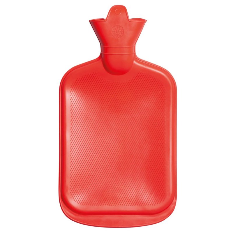 Lifemed bouillotte eau chaude, 2 litres, rouge, 185×315 mm