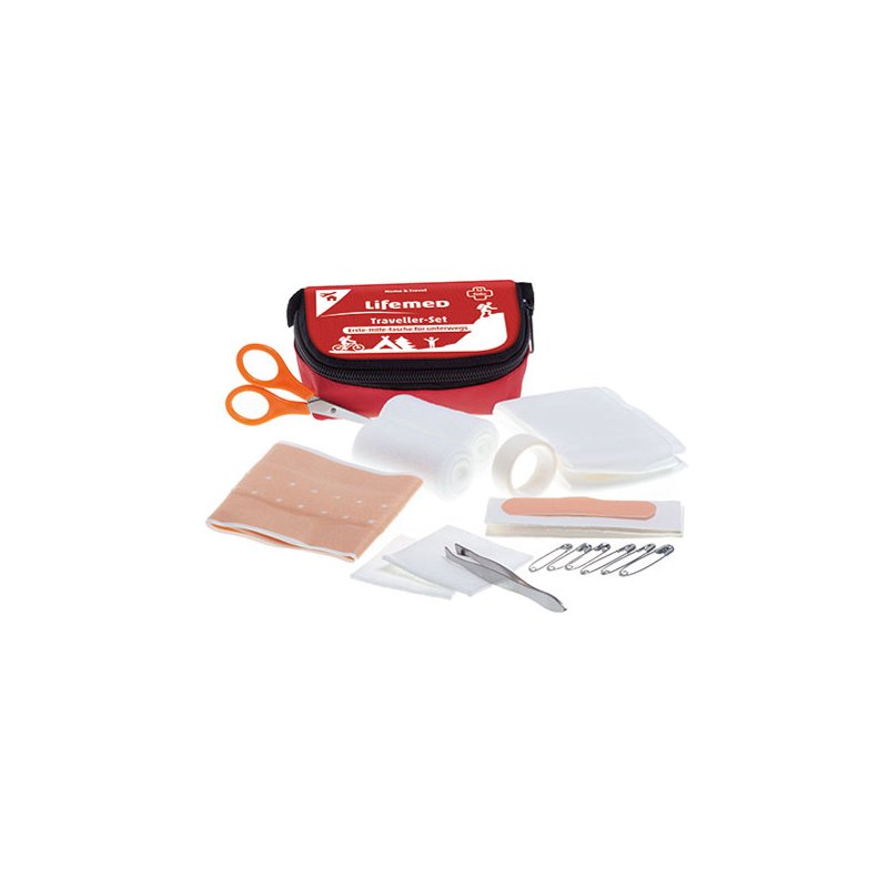 Lifemed trousse de premiers secours Voyageur, 32 pièces, étanche, 120×50×85 mm