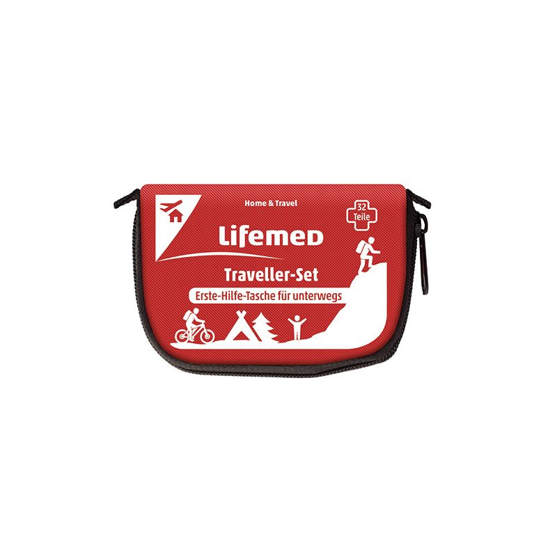 Lifemed trousse de premiers secours Voyageur, 32 pièces, étanche, 120×50×85 mm
