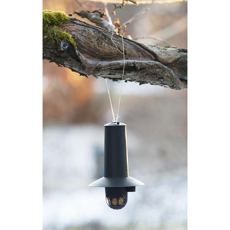 Orthex Distributeur automatique pour oiseaux, noir, plastique PP recyclé, 5 pièces