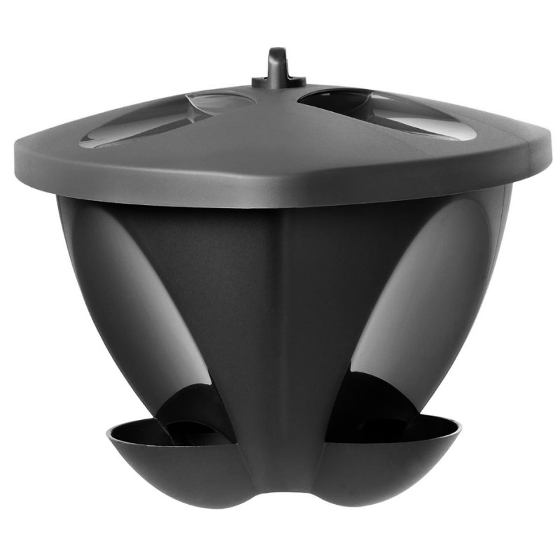 Orthex mangeoire pour oiseaux BIRDIE, noir, 290×290×240 mm, plastique recyclé