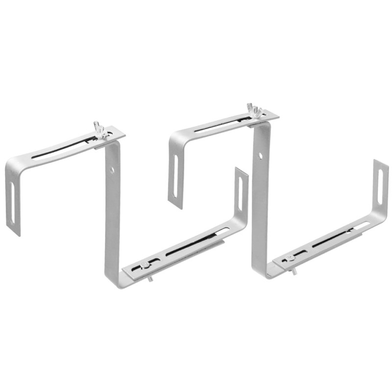 Orthex balkonbakhouder, zwart, draagkracht 20 kg, 2 stuks