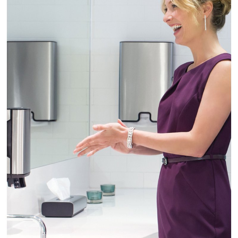 Tork hygiënedoekjesdispenser ImageLine, geborsteld edelstaal, wandmontage