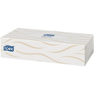 Tork zachte cosmetische doekjes, 2-laags, wit, 100 stuks