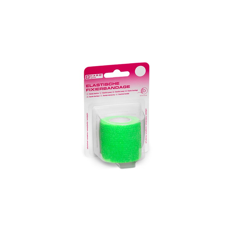 HARO bande de fixation élastique, vert clair, 50 mm × 4,5 m
