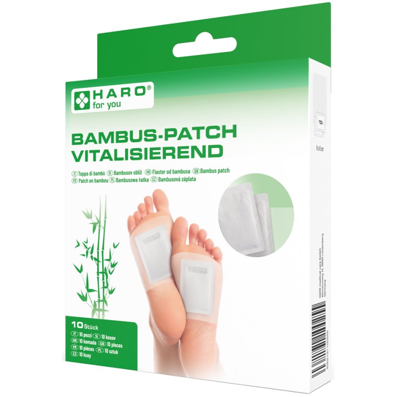 HARO Bambus-Patch voetpleisters, zelfklevend, wit, 10 stuks