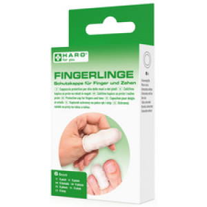 HARO vingerloze handschoenen, universele maat, wit, 6 stuks