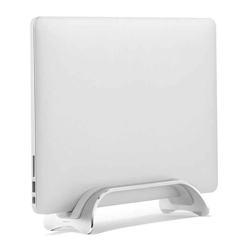 LogiLink vertical laptop stand, aluminium